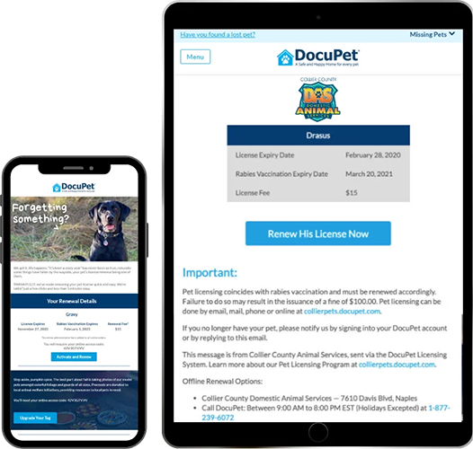 Email Reminders DocuPet