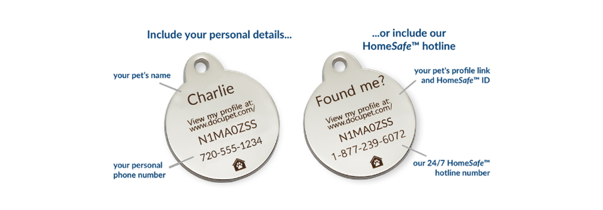 Front and Back of Pet Tag